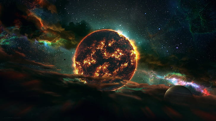 earth-collapse-world-in-fire-nebula-stars-wallpaper-preview